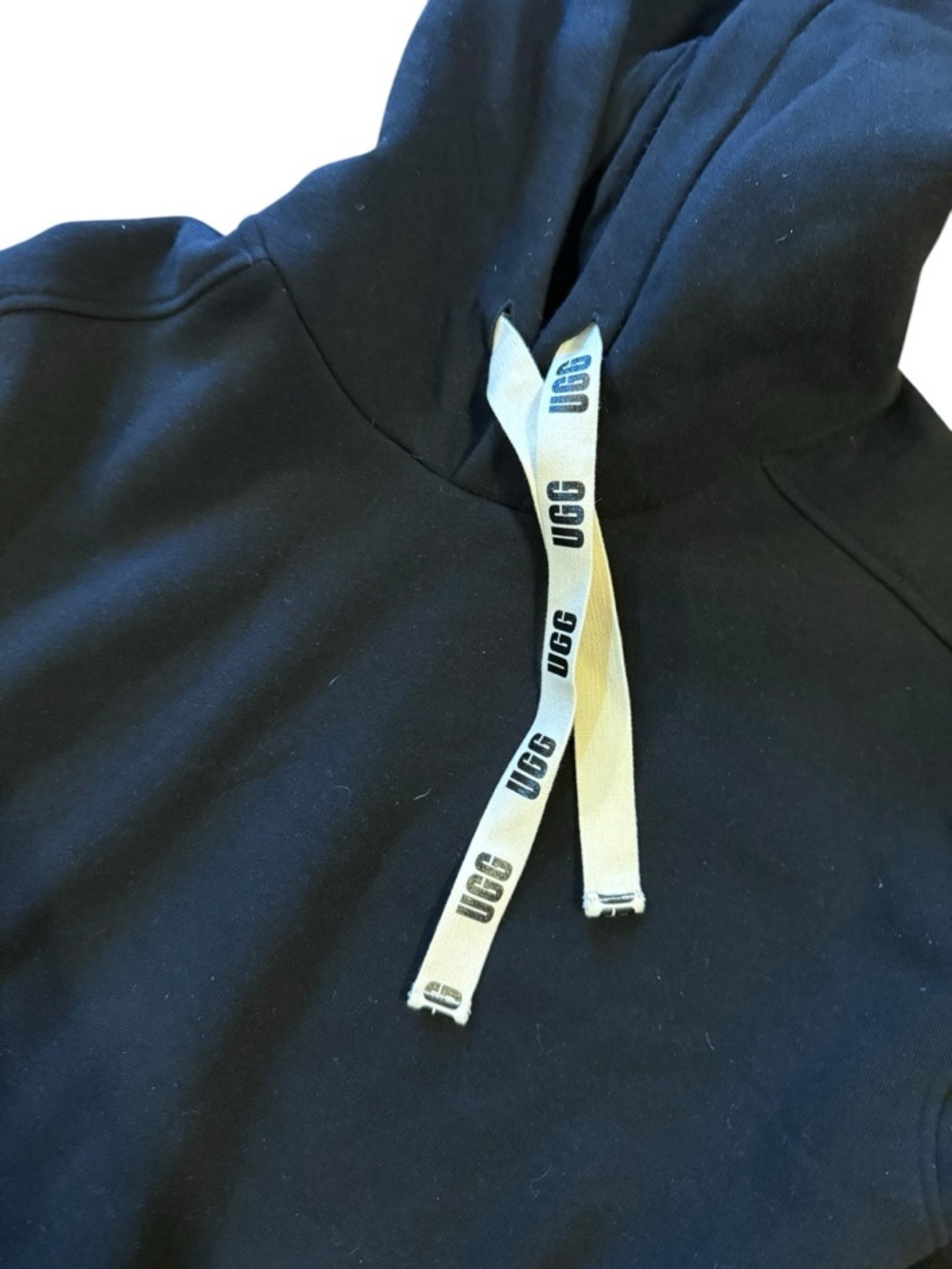 UGG black Hoodie Dress with White Drawstring - Picture 2 of 4